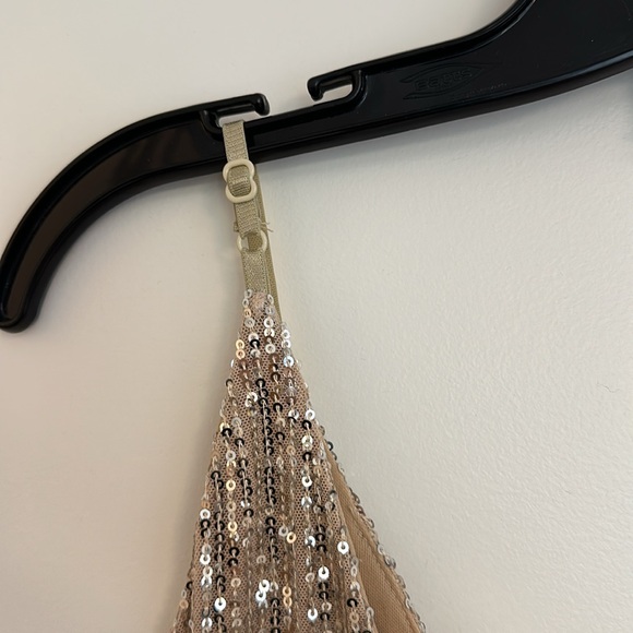 Sequin Champange Dress - size medium, fits like a US small - worn once - Picture 2 of 5